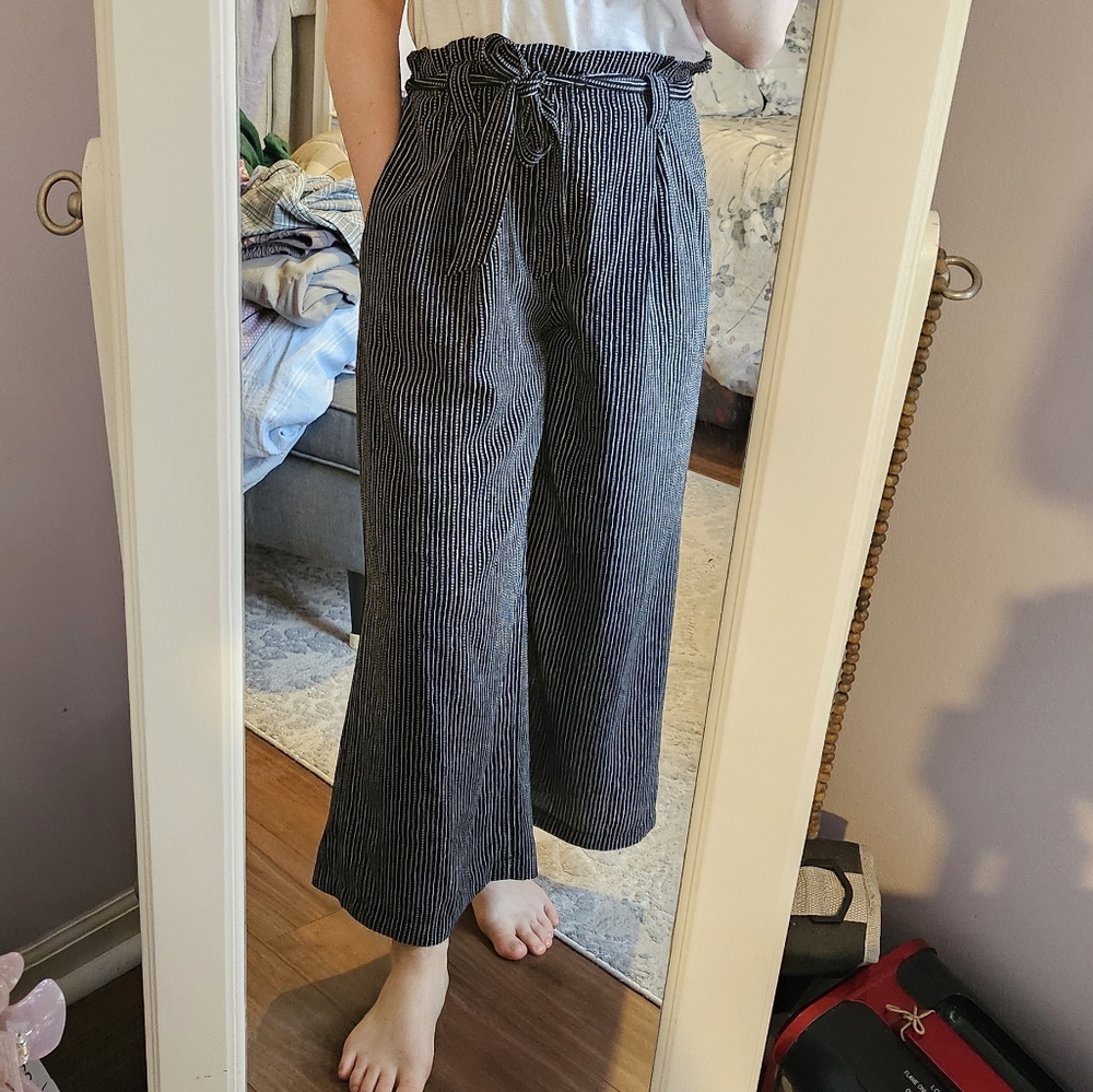 Max Studio Wide Legg Cropped Pants